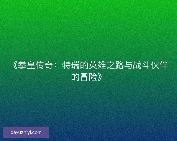《拳皇传奇：特瑞的英雄之路与战斗伙伴的冒险》